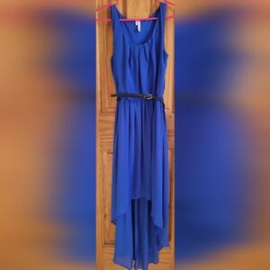 Studio Y Royal Blue High-low Dress